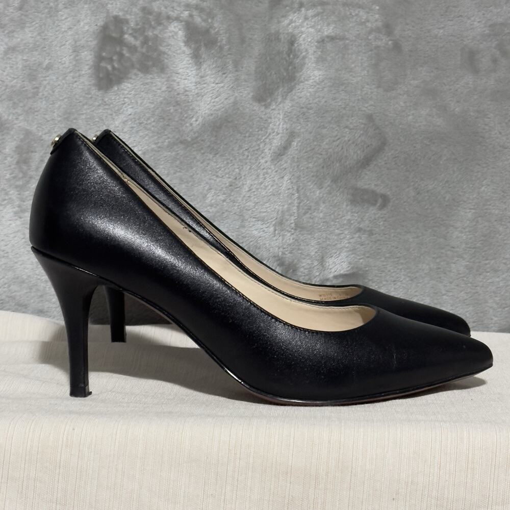 Cole Haan Womens Go To Park Pumps Size 6.5B Black Leather Pointed Toe Slip On - Picture 2 of 9